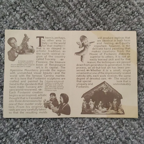 Fontanini Nativity. Vintage
